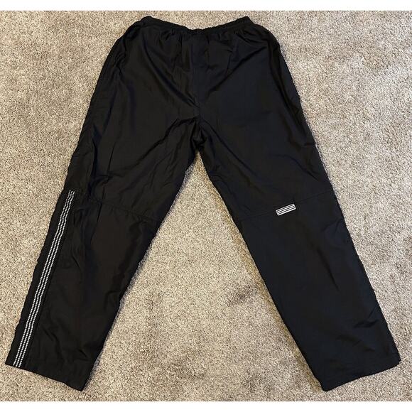 Vintage Adidas Break Away Pants Black Side Snap Warm Up Track Sweatpants 90s L - Picture 2 of 9